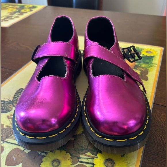 Hot pink Dr.martens 502 Mary Jane - Picture 1 of 8
